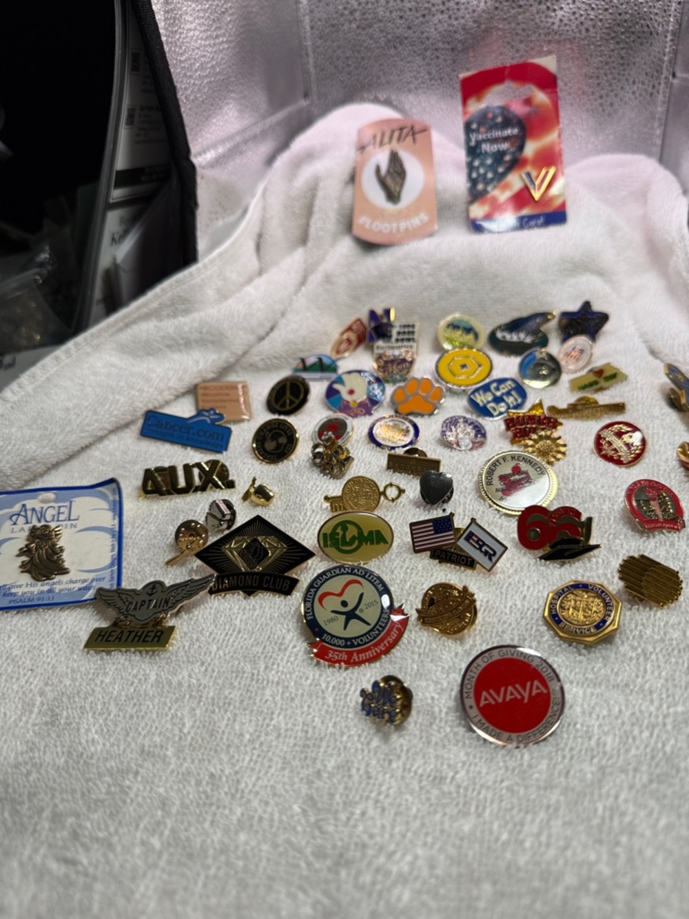 Over 50 Assorted Lapel pins for ant collector!